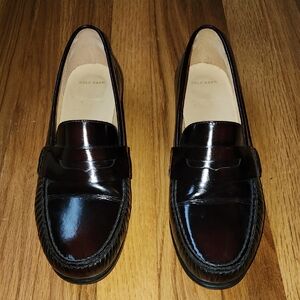 Cole Haan Women's Dark Burgundy Leather Loafers Size 11